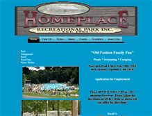 Tablet Screenshot of homeplacepark.com